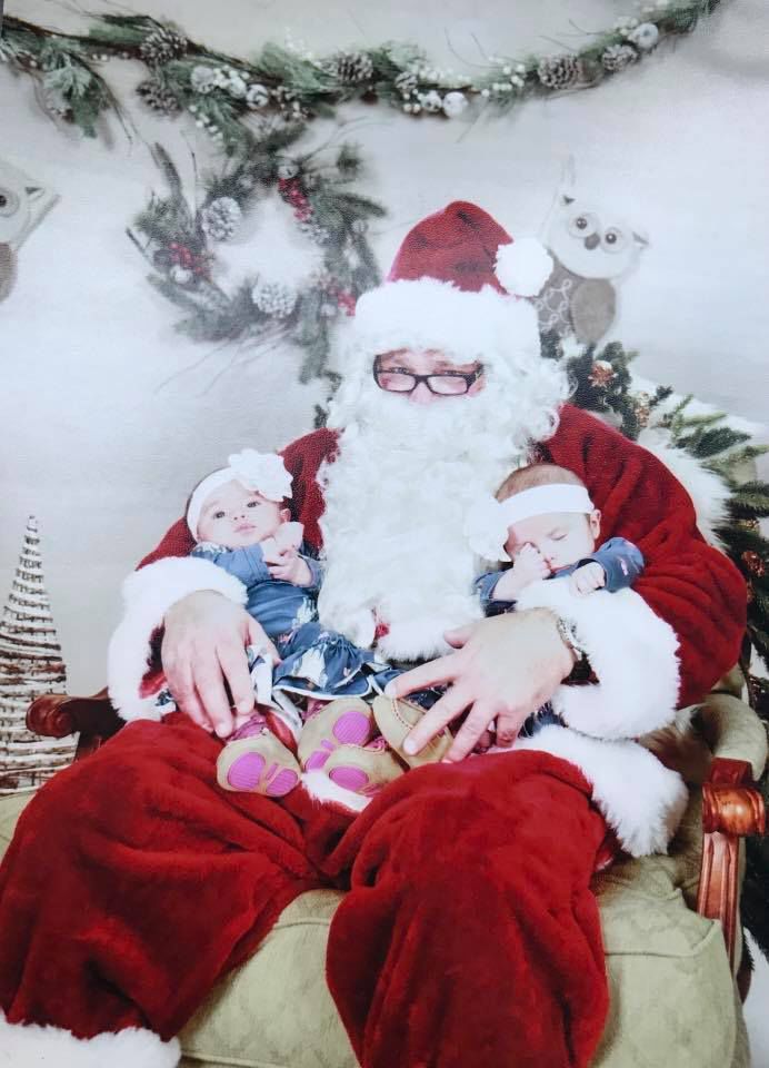 Santa snuggles